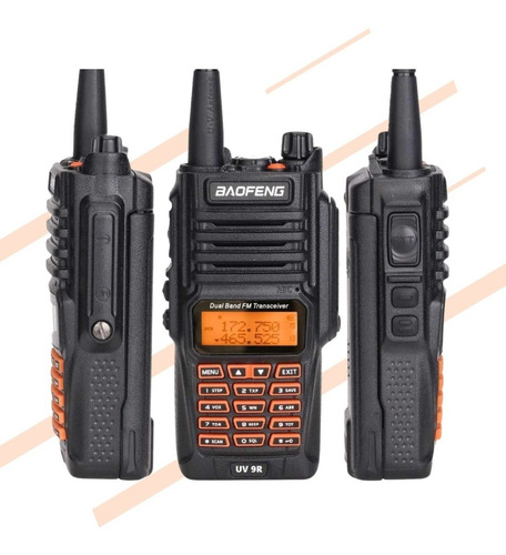 Rádio Comunicador Baofeng 6 Ht Uv-9r À Prova D'água Até 15km