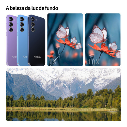 P Smartphone Android Ouro Ip13 Pro 5 Pulgadas Ram 512 Mb