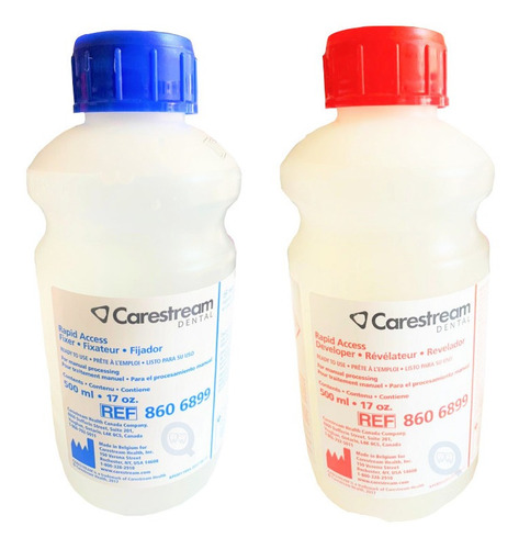 Kit Revelador Y Fijador Carestream Liquído 500 Ml