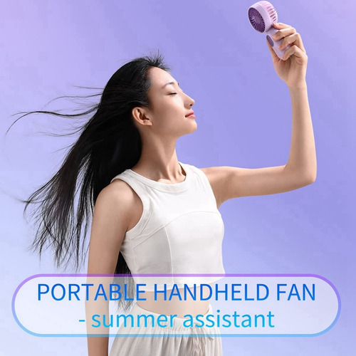 Paquete De 2 Ventiladores De Mano Portátiles, Recargables Po