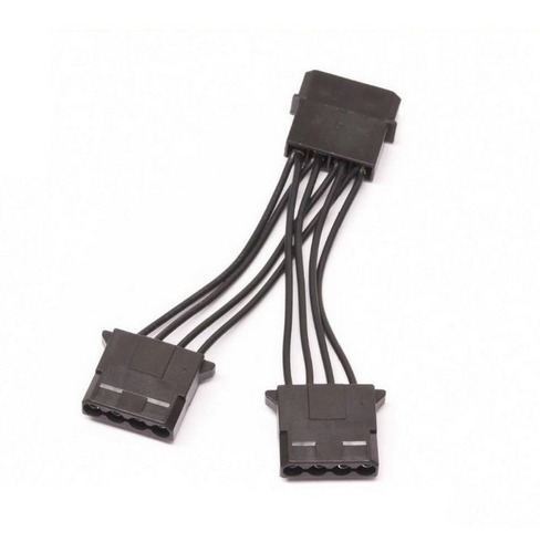 Cable Molex A Dos Molex Splitter Negro Calidad Premium 18awg