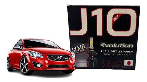 Luces Cree Led 22000lm J10 Volvo C30 X2 Tc