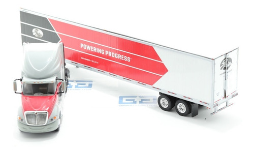 Imagen 5 de 6 de Trailer Prostar Y Caja Seca Escala 1:53 Tonkin Tk-55