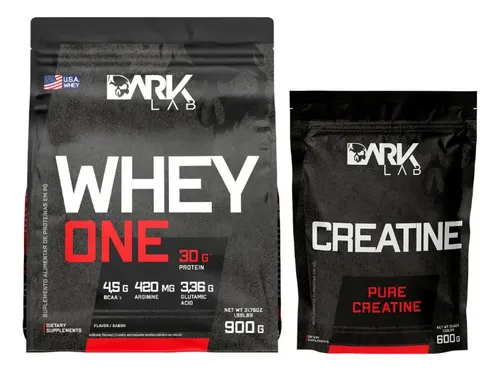 Kit Whey Protein Sabor Chocolate 900g + Creatina Monohidratada 600g - Dark Lab