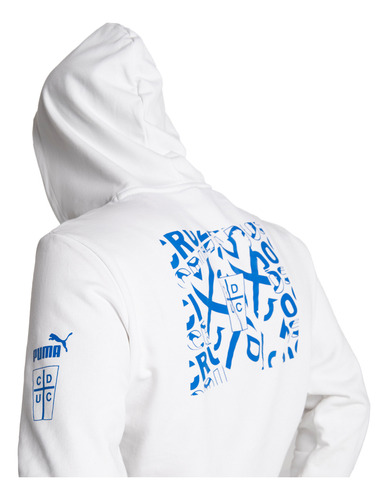 Polerón Puma X Universidad Católica Hombre Graphi Blanco