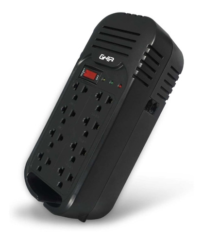 Regulador De Energía Ghia Gvr-020 2000va 800w De 8 Contactos