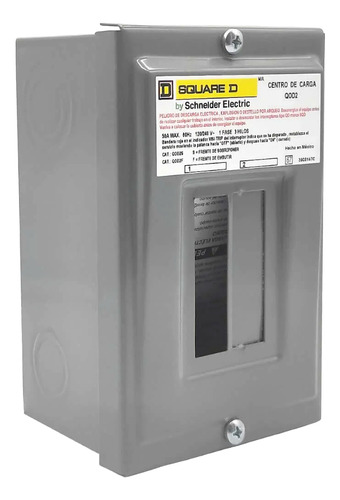 Centro De Carga 2 Polos Para Sobreponer 120/240 Volts 4 Pz