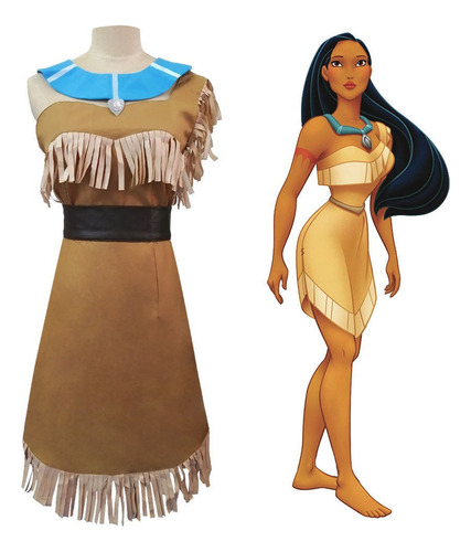 Disfraz C Os Princesa Para Pocahontas De Halloween Para Mujer