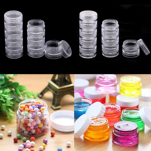 4x Caja De Cristal For Joyería Pequeña Pastilla Tapón De