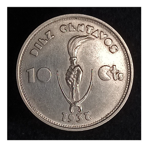 Bolivia 10 Centavos 1937 Sin Circular Km 181