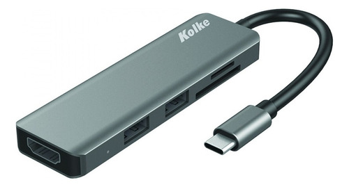 Hub Kolke Kch-431 Usb C Hdmi Micro Sd Pd - Pc Notebook