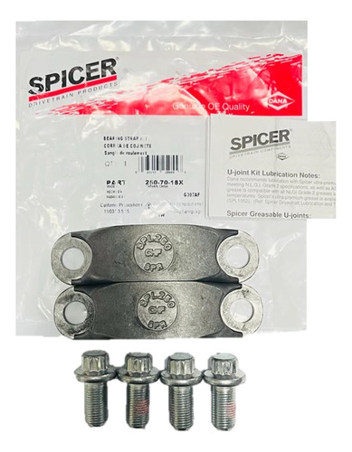 Abrazaderas Para Cruceta Spl250 Spicer Original (250-70-18x)