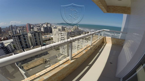 Imagem 23 de 30 de Praia Grande - Ocian - Linda Cobertura Duplex- 3 Dormitórios - 2 Salas - Salão De Festas - Vista Para O Mar - Rs60