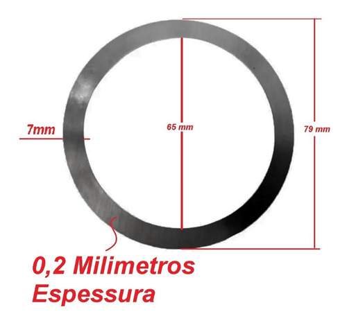 Imagem 2 de 3 de Calco Ajuste Rolamento Eixo Entalhado Toyota Bandeirante