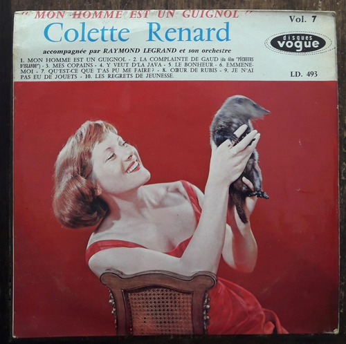 Lp Vinil (vg/+) Colette Renard Mon Homme Est Un Guignol (imp