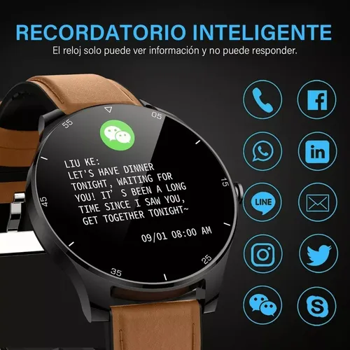 Reloj Pulsera Inteligente Impermeable Para Hombre