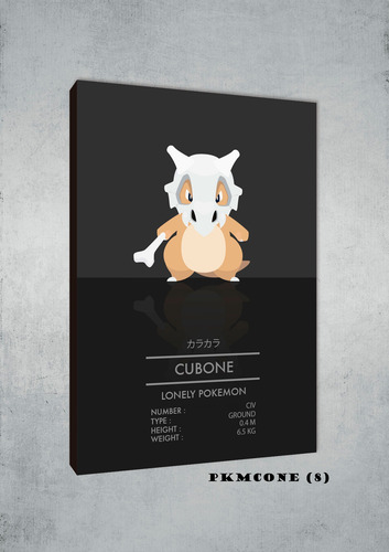 Cuadros Poster Pokemon Cubone 40x60 (one 8)