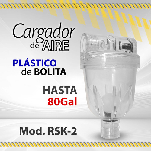 Cargador D Aire Plastico Bolita Mod.rsk-2 Hasta 80gal /04887