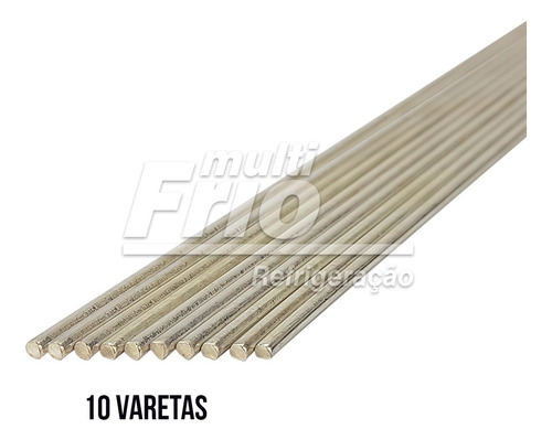 10 Varetas De Solda Foscoper 1,60mm X 46cm