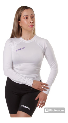 Playera Acuatica Para Dama Blanca