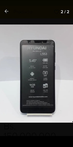 Teléfono Celular Hyundai Mod.l553. Smartphone