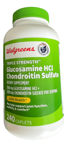 Walgreens Glucosamina Condroitina Triple Fuerza 1500 Mg Gluc