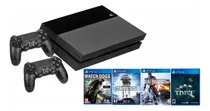 Comprar Playstation 4 Ps4 + 2 Joysticks + 4 Juegos Fisicos