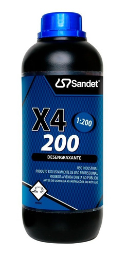 Shampoo X4 200 Desengraxante Descontaminante Sandet Nfe *