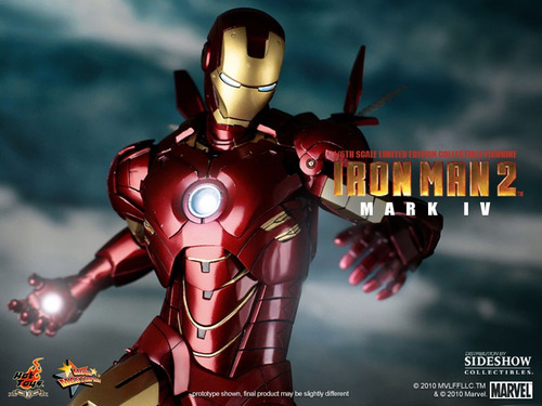 Hot Toys Iron Man Mark 4 1/6 Escala Nuevo Caja Café 