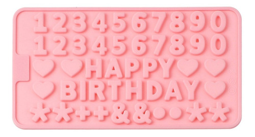 Molde De Silicona Numeros + Happy Birthday Decoracion Tortas
