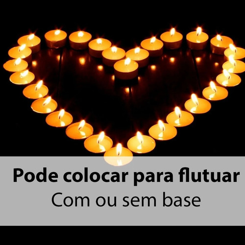 60 Velas Rechaud Brancas Em Suporte Alumínio - 4hrs Queima