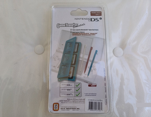 Kit Nintendo Ds, Lite E Xl, Stylus C/ Case Original Nintendo (Usado)