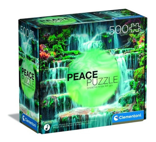 Rompecabezas Cascada Relaja Peace Puzzle Zen 500 Clementoni