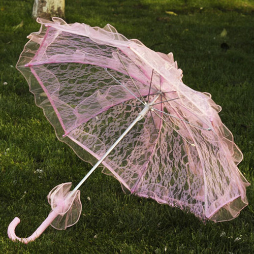 / Renda Artesanal, Decoração De Guarda-sol, Rosa