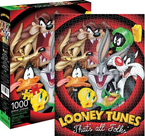 Aquarius Looney Tunes That All Folks Jigsaw Puzzle 1000 Piez