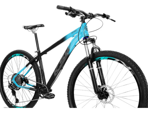 Bicicleta Mtb 29 Ksw Xlt100 12 Marchas Relação Shimano Deore Cor Preto Degradê+azul