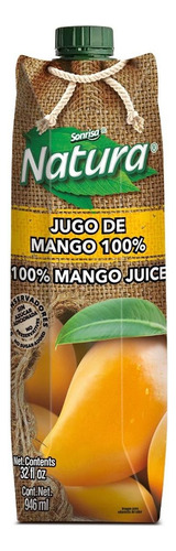 2 Jugo Sonrisa Natura 100% Mango 946ml Disney