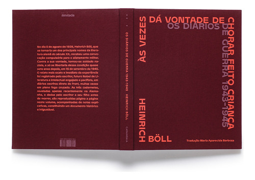 S Vezes Dá Vontade De Chorar Feito Criança: Os Diários, De Böll, Henrich. Editora Carambaia, Capa Mole Em Português