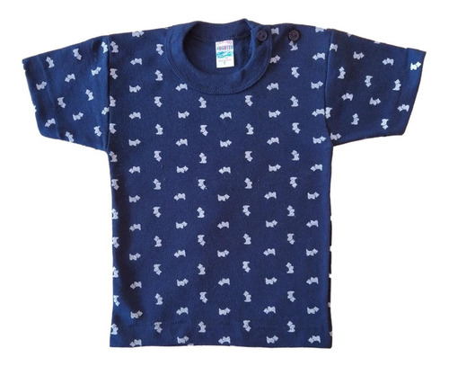 Imagen 3 de 7 de Playera Para Niño 6 Piezas Manga Corta 100% Algodón 1-3 Años