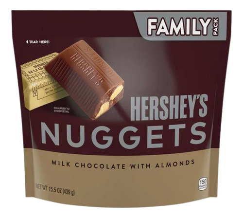Hershey's Nuggets Con Almendras Chocolates Americanos 439g