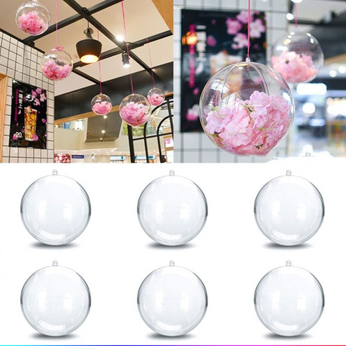 Bola De Árbol De Navidad, Bolas Transparentes, Caja De Caram