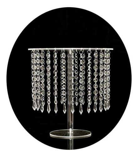 Suporte De Bolo Com Pingentes De Vidro Bling Tray