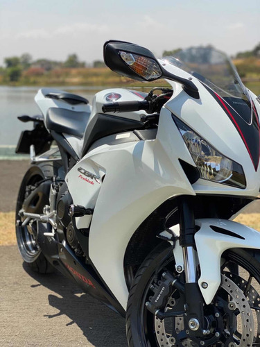 Honda Moto Cbr 1000rr Fireblade Branco Pérola Manual/chave