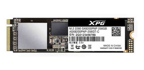 M.2 2280 256gb Nvme Xpg Sx8200 Pro 256gb 3d Nand Nvme Gen3x4