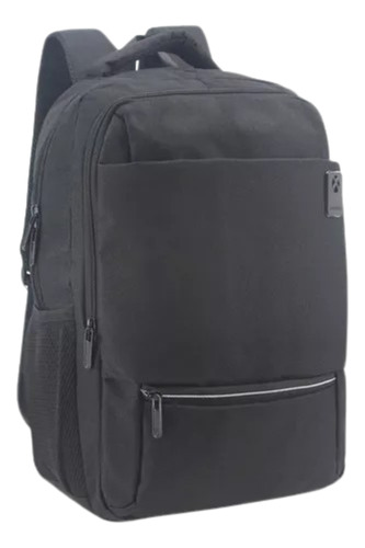 Mochila Portanotebook Unicross 62.3825.1 Color Negro Diseño De La Tela Liso