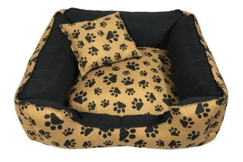 Cama Pet Cachorro G 80 X 80 Com Zíper Para Lavar Patinha Beg