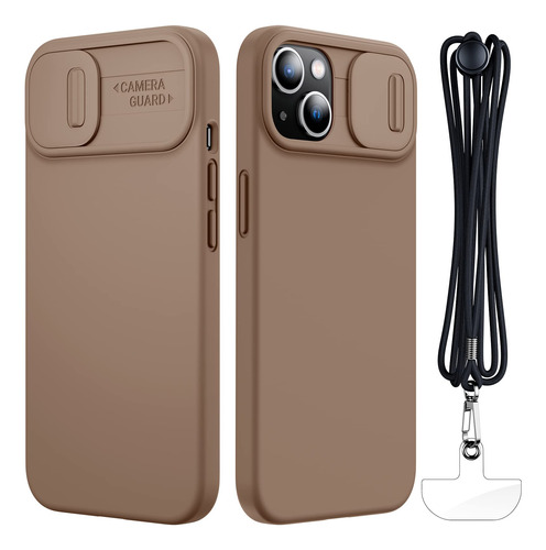 Funda Silicona Liquida Diseñada Para iPhone 13 Cubierta 6.1