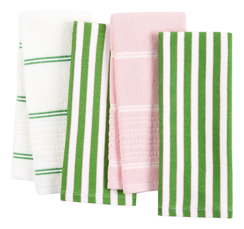 Repasadores Kate Spade Ny Botanical Stripe 4u Verde Rosa