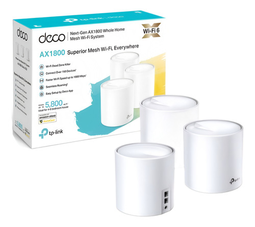 Router Wifi System Mesh Kit 3u Ax1800 Tp-link Deco X20