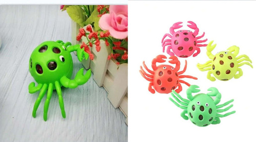 Cangrejo Juguete Squishy Escuichi Kawaii Antiestres 6 Piezas